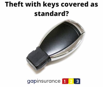 Gap Insurance cover for theft with keys