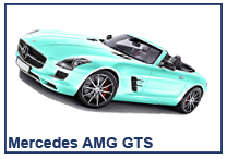 A Blue Mercedes AMG GTS at Gap Insurance 123