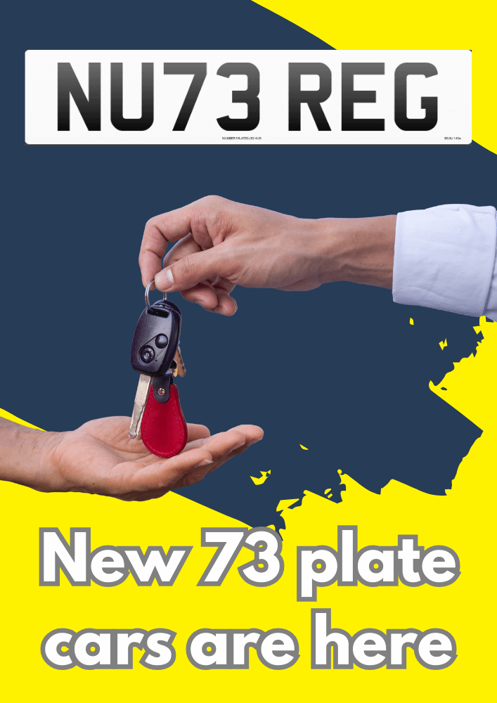 New 73 plate vehicles in the UK