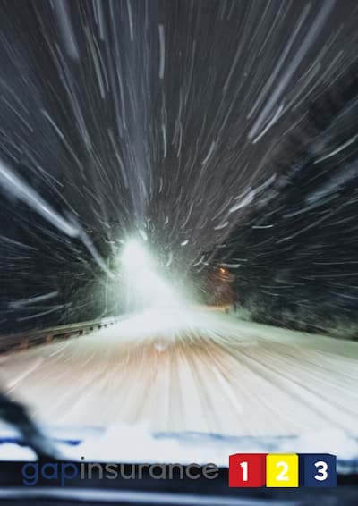 driving in a snow storm