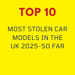 Discover the top 10 most stolen cars in the UK from January to July 2025, based on DVLA data. See which models top the list and learn why thieves target them.