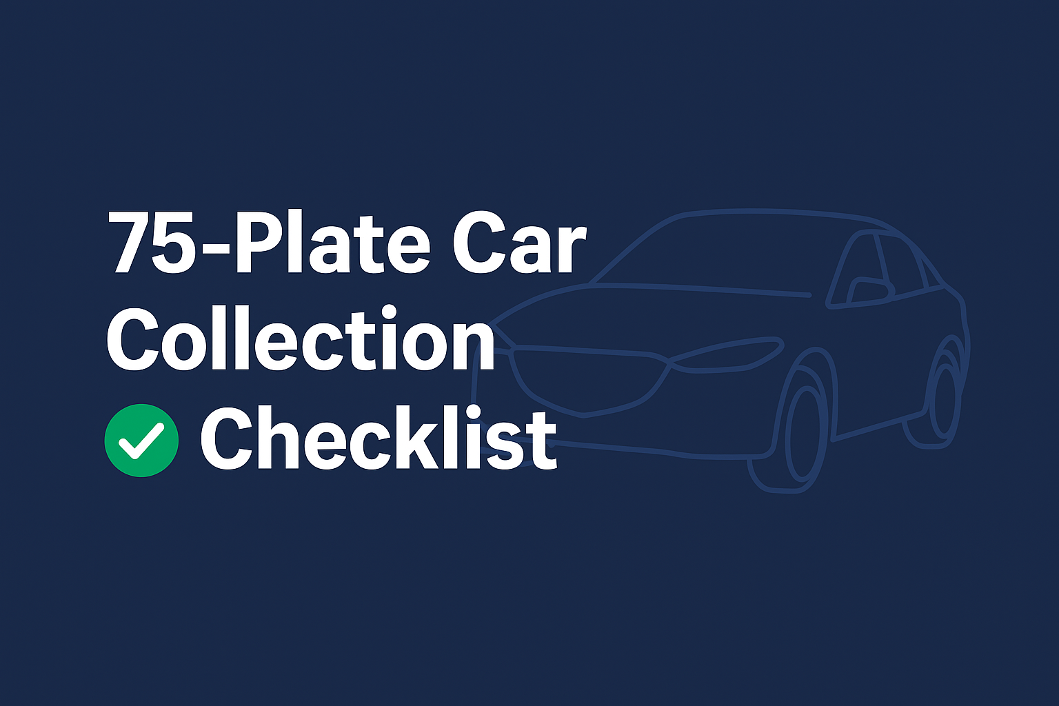 Collecting your new 75-plate car? Use our essential checklist: what documents to bring, payment tips, inspection advice, plus GAP, tyre & alloy wheel, and scratch & dent insurance.